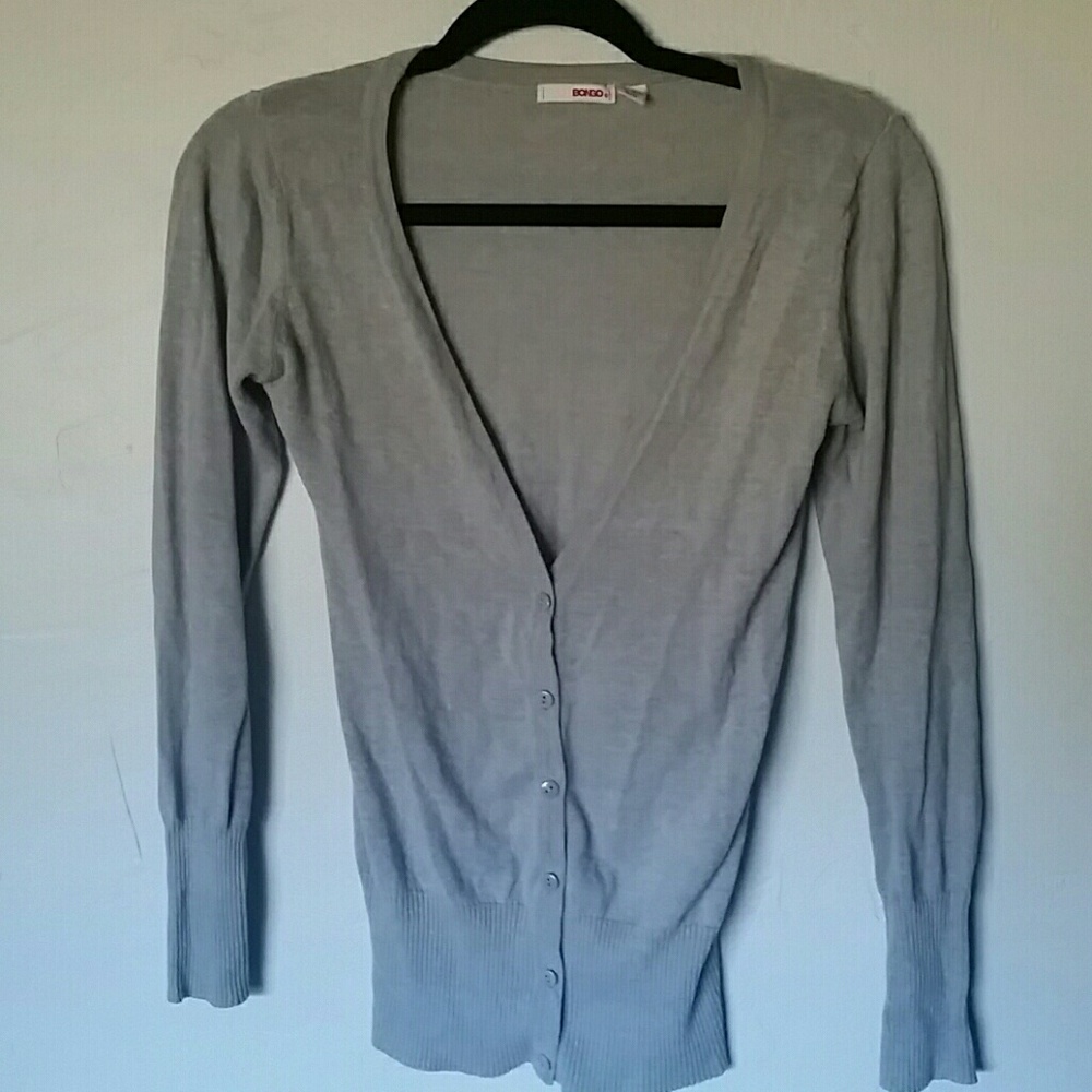 Bongo grey cardigan sweater,  size small